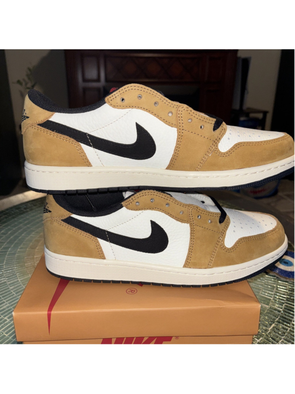 Nike Air Jordan 1 golden brown Low “Rookie of the Year” CZ0790-107 Mens Size 10